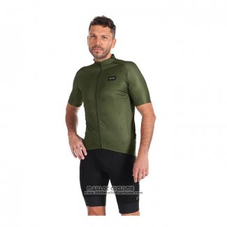 2022 Maillot Cyclisme Gore Vert Manches Courtes et Cuissard