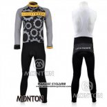 2010 Maillot Ciclismo Livestrong Gris Manches Longues et Cuissard