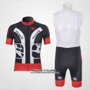 2011 Maillot Ciclismo Giordana Noir et Rouge Manches Courtes et Cuissard