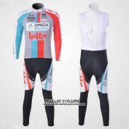 2011 Maillot Ciclismo Omega Pharma Lotto Beige Manches Longues et Cuissard