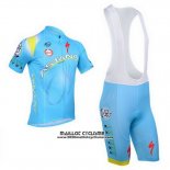 2013 Maillot Ciclismo Astana Azur Manches Courtes et Cuissard