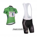 2013 Maillot Ciclismo Cannondale Lider Vert et Blanc Manches Courtes et Cuissard