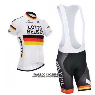 2014 Maillot Ciclismo Lotto Belisol Campion Allemagne Manches Courtes et Cuissard