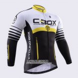 2015 Maillot Ciclismo Fox Cyclingbox Noir et Blanc Manches Longues et Cuissard