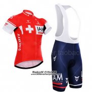 2015 Maillot Ciclismo IAM Champion Suisse Manches Courtes et Cuissard