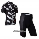 2015 Maillot Ciclismo Rapha Blanc et Noir Manches Courtes et Cuissard