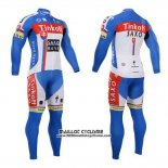 2015 Maillot Ciclismo Tinkoff Saxo Bank Champion Slovaquie Manches Longues et Cuissard