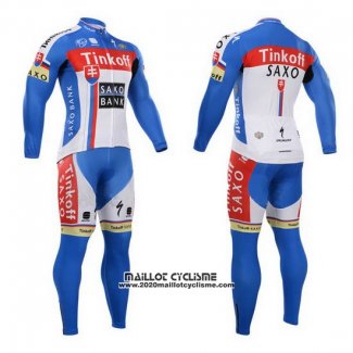 2015 Maillot Ciclismo Tinkoff Saxo Bank Champion Slovaquie Manches Longues et Cuissard