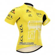 2015 Maillot Ciclismo Tour de France Jaune Manches Courtes et Cuissard