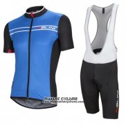 2016 Maillot Ciclismo Nalini Bleu et Noir Manches Courtes et Cuissard