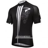 2016 Maillot Ciclismo Pinarello Noir Blanc Manches Courtes et Cuissard