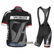 2016 Maillot Ciclismo Specialized Gris Manches Courtes et Cuissard