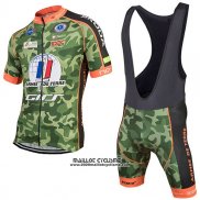 2017 Maillot Ciclismo Armee DE Terre Camouflage Manches Courtes et Cuissard