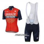 2017 Maillot Ciclismo Bahrain Merida Rouge Manches Courtes et Cuissard