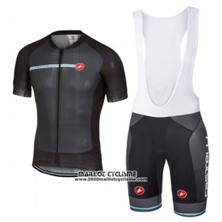 2017 Maillot Ciclismo Castelli Lumiere Noir Manches Courtes et Cuissard