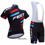 2017 Maillot Ciclismo Felt Noir Manches Courtes et Cuissard