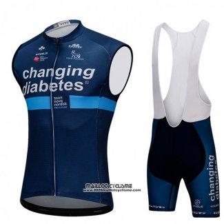 2018 Gilet Coupe-vent Changing Diabetes Bleu