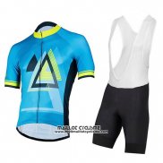 2018 Maillot Ciclismo Pearl Izumi Bleu Manches Courtes et Cuissard