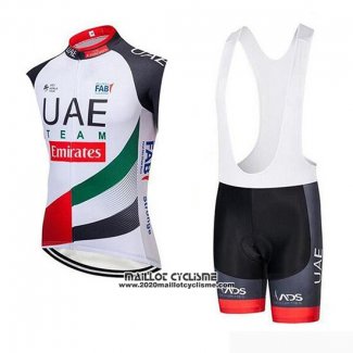 2019 Gilet Coupe-vent UAE Blanc Noir Rouge