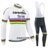 2019 Maillot Ciclismo UCI Mondo Champion Corendon Circus Manches Longues et Cuissard