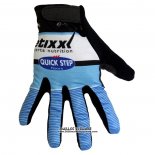 2020 Etixx Quick Step Gants Doigts Longs Bleu Noir Blanc