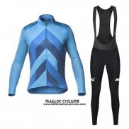 2020 Maillot Ciclismo Mavic Bleu Manches Longues et Cuissard