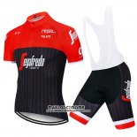 2020 Maillot Ciclismo Segafredo Zanetti Rouge Noir Manches Courtes et Cuissard