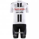 2020 Maillot Ciclismo Sunweb Blanc Manches Courtes et Cuissard
