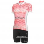 2020 Maillot Cyclisme Femme RH+ Rose Manches Courtes et Cuissard