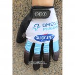 2020 Omega Quick Step Gants Doigts Longs Bleu Blanc