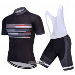 2021 Maillot Cyclisme Factory Stock Noir Manches Courtes et Cuissard