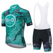 2021 Maillot Cyclisme Vital Concept-bb Hotels Vert Manches Courtes et Cuissard