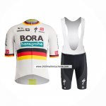 2024 Maillot Cyclisme Bora-Hansgrone Noir Rouge Jaune Manches Courtes Et Cuissard