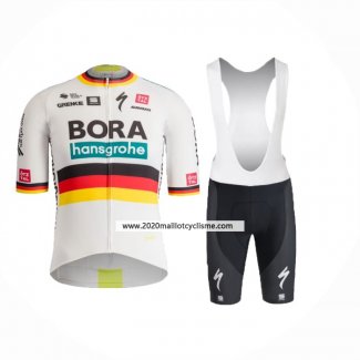 2024 Maillot Cyclisme Bora-Hansgrone Noir Rouge Jaune Manches Courtes Et Cuissard