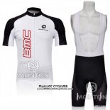 2011 Maillot Ciclismo BMC Blanc Manches Courtes et Cuissard