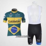 2011 Maillot Ciclismo Garmin Champion Bresil Manches Courtes et Cuissard