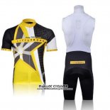 2011 Maillot Ciclismo Livestrong Jaune Manches Courtes et Cuissard