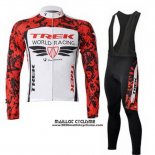 2011 Maillot Ciclismo Trek Rouge et Blanc Manches Longues et Cuissard