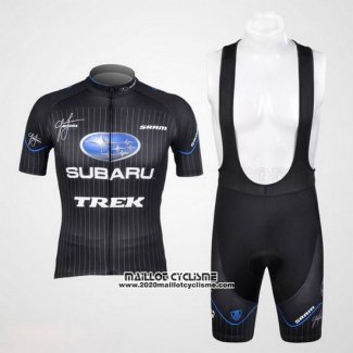 2012 Maillot Ciclismo Subaru Noir Manches Courtes et Cuissard