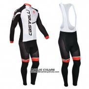 2013 Maillot Ciclismo Castelli Noir et Blanc Manches Longues et Cuissard