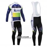 2013 Maillot Ciclismo Orica GreenEDGE Bleu Manches Longues et Cuissard