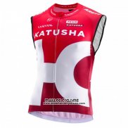 2016 Gilet Coupe-vent Katusha Blanc et Rouge