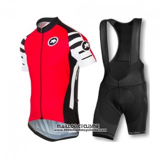 2016 Maillot Ciclismo Assos Rouge Manches Courtes et Cuissard