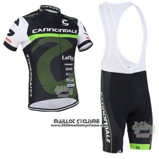 2016 Maillot Ciclismo Canonodale Vert et Noir Manches Courtes et Cuissard