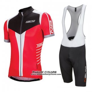 2016 Maillot Ciclismo Nalini Rouge et Noir Manches Courtes et Cuissard