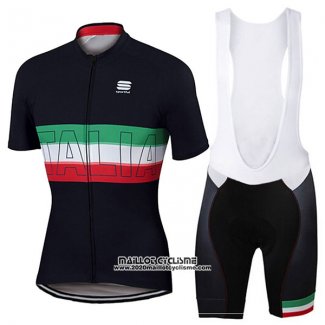 2017 Maillot Ciclismo Sportful Champion Italie Manches Courtes et Cuissard