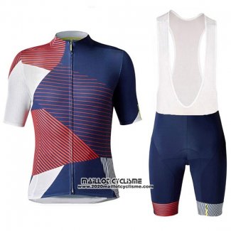 2018 Maillot Ciclismo Mavic Cosmic LTD Fonce Bleu Manches Courtes et Cuissard