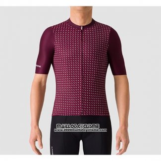 2019 Maillot Ciclismo La Passione Rouge Manches Courtes et Cuissard