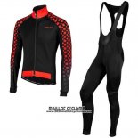 2019 Maillot Ciclismo Nalini CRIT 3L 2.0 Noir Rouge Manches Longues et Cuissard