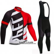 2019 Maillot Ciclismo Specialized Noir Rouge Manches Longues et Cuissard